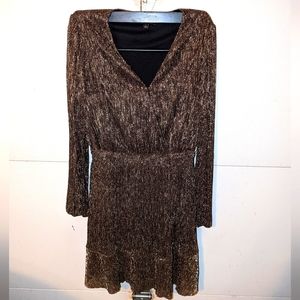 Banana Republic Factory Gold Dress, Large